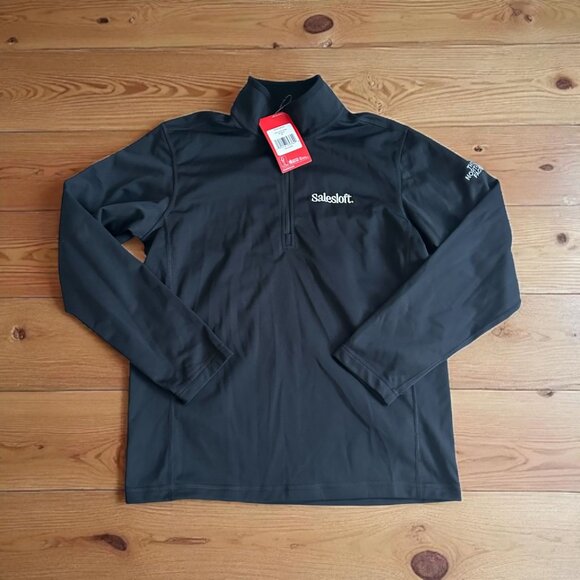 THE NORTH FACE Men's 1/4 Zip Salesloft Tech fleece Long Sleeve Top Sz M NEW NWT - Picture 1 of 6